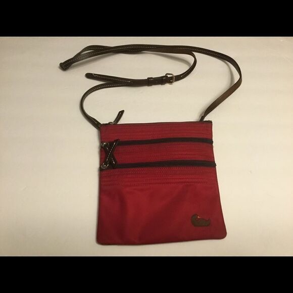 Dooney & Bourke Handbags - Dooney and Bourke Nylon Crossbody Purse Red
